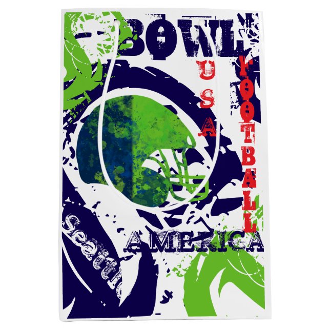 SACOLA PARA PRESENTES MÉDIA FOOTBALL (Frente)