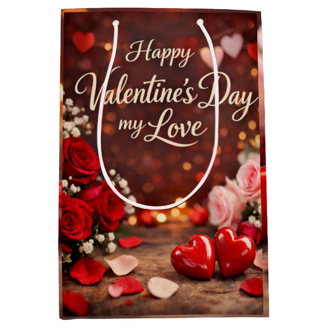 Sacola Para Presentes Média 'Forever Your Valentine' Gift Bag (Frente)