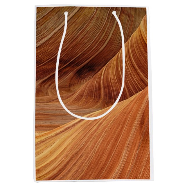 Sacola Para Presentes Média Formações de Sandstone Rock (Frente)