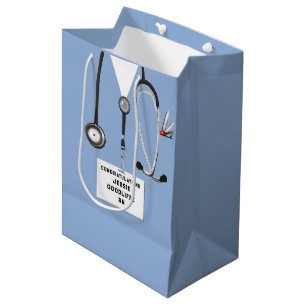 Sacola Para Presentes Média Formatura de Enfermeira Personalizada