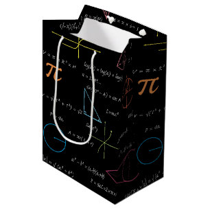 Sacola Para Presentes Média Fórmulas matemáticas coloridas