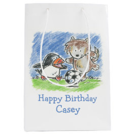 Sacola Para Presentes Média Forry Friends Futebol Medium Bag