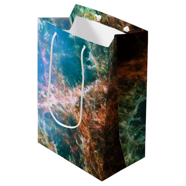 Sacola Para Presentes Média Foto da ciência da astronomia de espaço das (Frente inclinada)