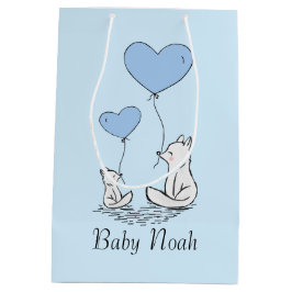 Sacola Para Presentes Média Fox Love Gift Bag