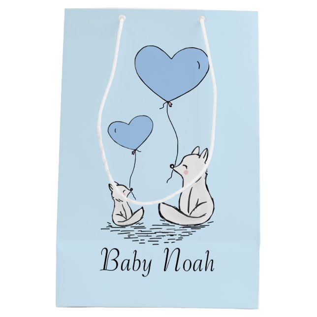 Sacola Para Presentes Média Fox Love Gift Bag (Verso)