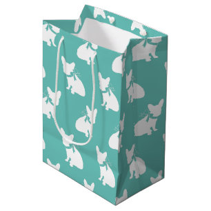 Sacola Para Presentes Média Francês Buldogue Frenchie Dog Puppy Frenchy