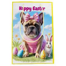 Französische Bulldogge Frohe Ostern French Bulldog