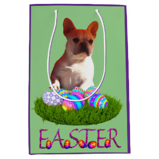 Sacola Para Presentes Média Französische Bulldoggen Ostern Geschenktüte Ostern