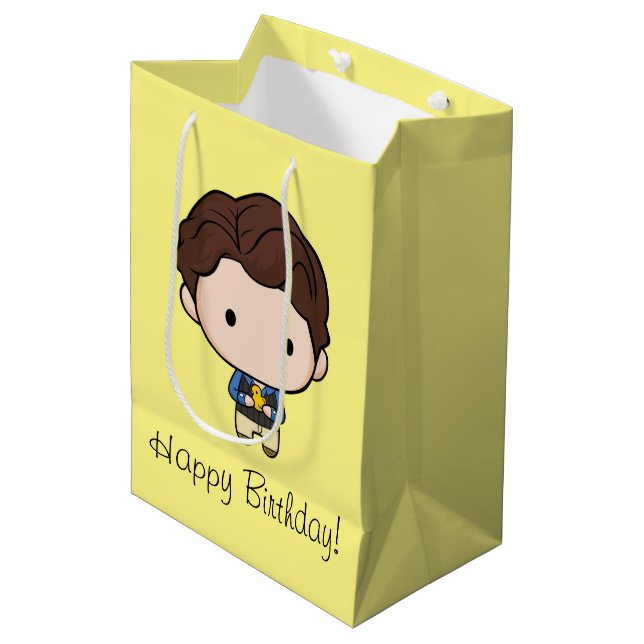 Sacola Para Presentes Média FRIENDS™ | Chandler Chibi (Frente inclinada)
