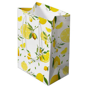 Sacola Para Presentes Média FRUTA DE VERÃO DO CICLO TROPÓPICO LÍNGULOS de lara