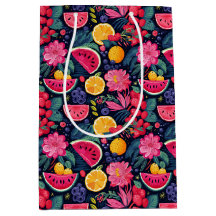 Frutas e flores tropicais