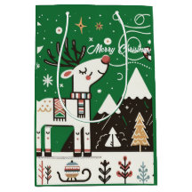 Funny Nordic Reindeer Pattern