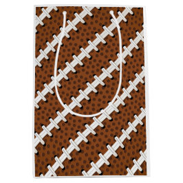 Sacola Para Presentes Média Futebol de Pigskin Laces, treinador de treinadores