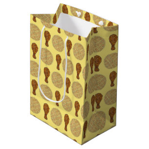 Sacola Para Presentes Média Galinha e Waffles Comida Sul