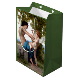 Sacola Para Presentes Média Garota Se Defendendo Contra Eros Cupid Belas Artes