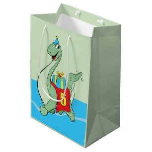 Sacola Para Presentes Média Garoto, Dinossauro de Aniversário 5
