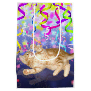 Sacola Para Presentes Média Gatinho do partido