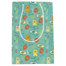 Gato e Peixe Engraçado