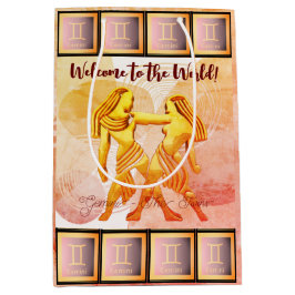 Sacola Para Presentes Média Gemini Baby /The Twins (21 de maio - 21 de junho)