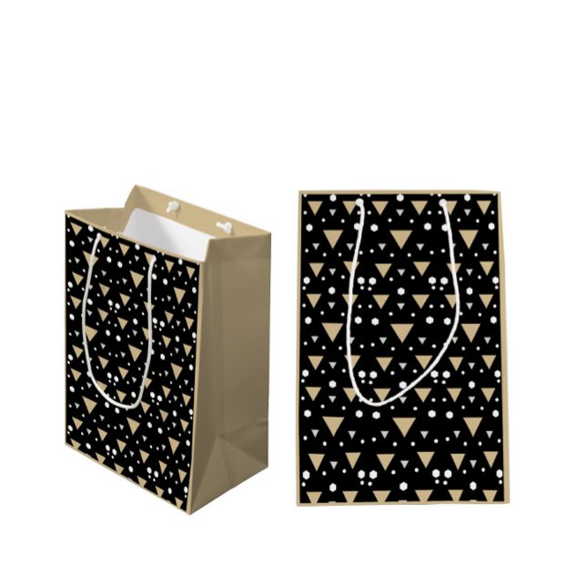 Sacola Para Presentes Média Geometria Luxe (Criador carregado)