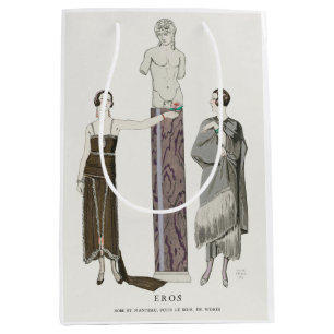Sacola Para Presentes Média George Barbier, Art Deco Bolsa de Presente Média