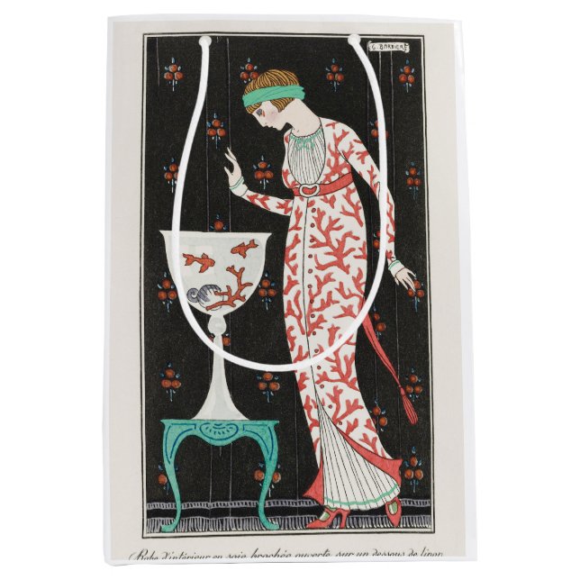 Sacola Para Presentes Média George Barbier, Art Deco Medium Gift Bag (Frente)