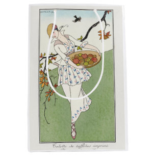 Sacola Para Presentes Média George Barbier, Sacola de Presente Média Art Déco