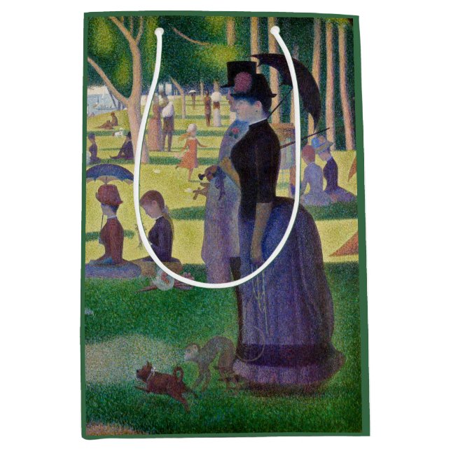 Sacola Para Presentes Média Georges Seurat - Domingo em La Grande Jatte (Frente)