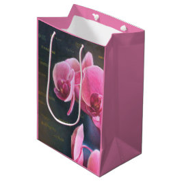 Sacola Para Presentes Média Geschenktüte mit Orchidee