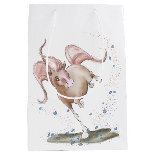 Sacola Para Presentes Média Geschenktüte mit Pferdemotiv, Geschenkverpackung (Frente)