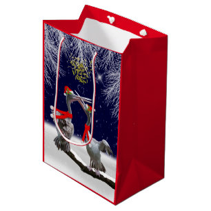 Sacola Para Presentes Média Gif Bag de Natal Passionista Pelicanos