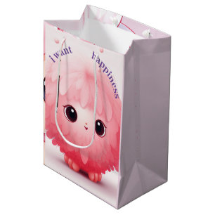 Sacola Para Presentes Média Gif Médio De Personagem de desenho animado De Furb