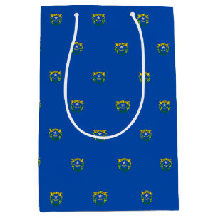Sacola Para Presentes Média Gift Bag com bandeira de Nevada, EUA