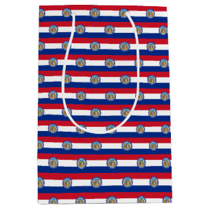 Sacola Para Presentes Média Gift Bag com pavilhão do Estado do Missouri, EUA