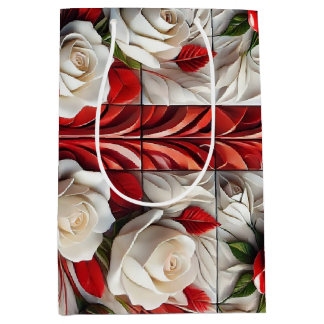 Sacola Para Presentes Média Gift Bag with colors of England flag