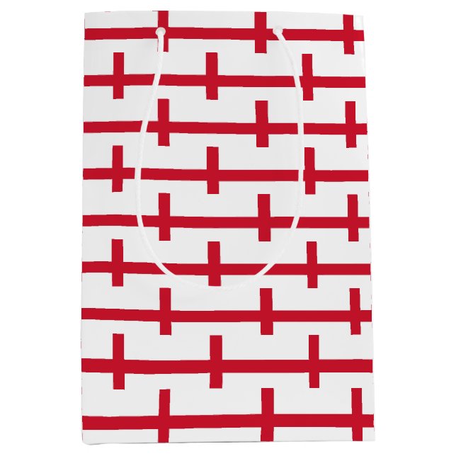 Sacola Para Presentes Média Gift Bag with England flag (Frente)