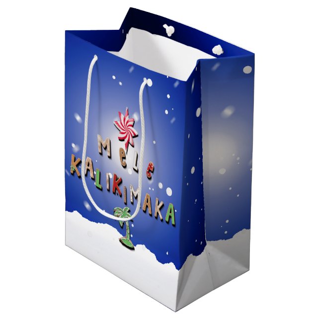 Sacola Para Presentes Média Gingercake cookies e Candy 2.0 (Frente inclinada)