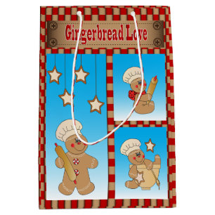 Sacola Para Presentes Média Gingerpão Love