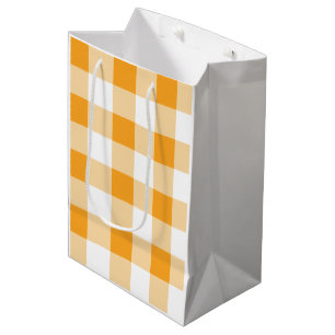 Sacola Para Presentes Média Gingham Pattern