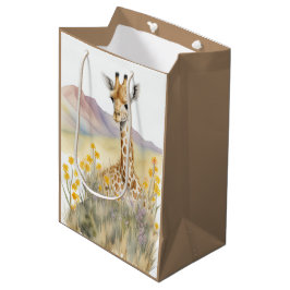 Sacola Para Presentes Média Giraffe Gift Bag