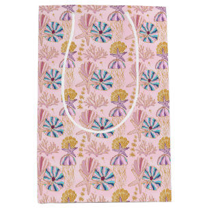 Sacola Para Presentes Média Girly Baby Pink Sob A Gliteria Do Mar