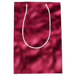 Sacola Para Presentes Média Glam Vermelho