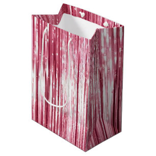 Sacola Para Presentes Média Glitz Rosa Chic