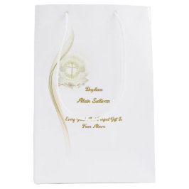 Sacola Para Presentes Média Glowing angels baptism medium gift bags
