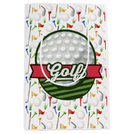 Sacola Para Presentes Média Golf Gift Bag