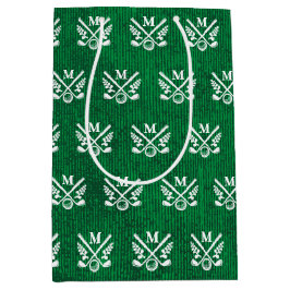 Sacola Para Presentes Média Golfe Monograma Personalizado