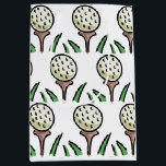 Sacola Para Presentes Média Golfer Gift Balls de Golfe de Grande Tamanho Camis<br><div class="desc">Enrole um presente para o seu golfista favorito neste papel de embrulho divertido com bolas de golfe sobredimensionadas em camisetas de golfe de ouro.</div>