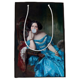 Sacola Para Presentes Média Goma-bolha Diva em cebola azul