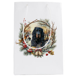 Sacola Para Presentes Média Gordon Setter Alegria de Natal – Arte Canina Sazon