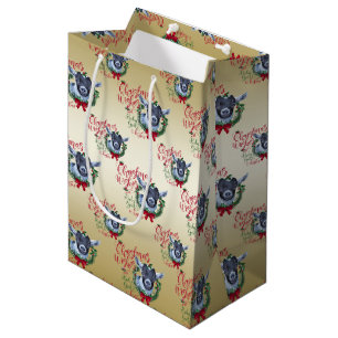 Sacola Para Presentes Média GOTA O Natal Deseja O Bebê De Cabra